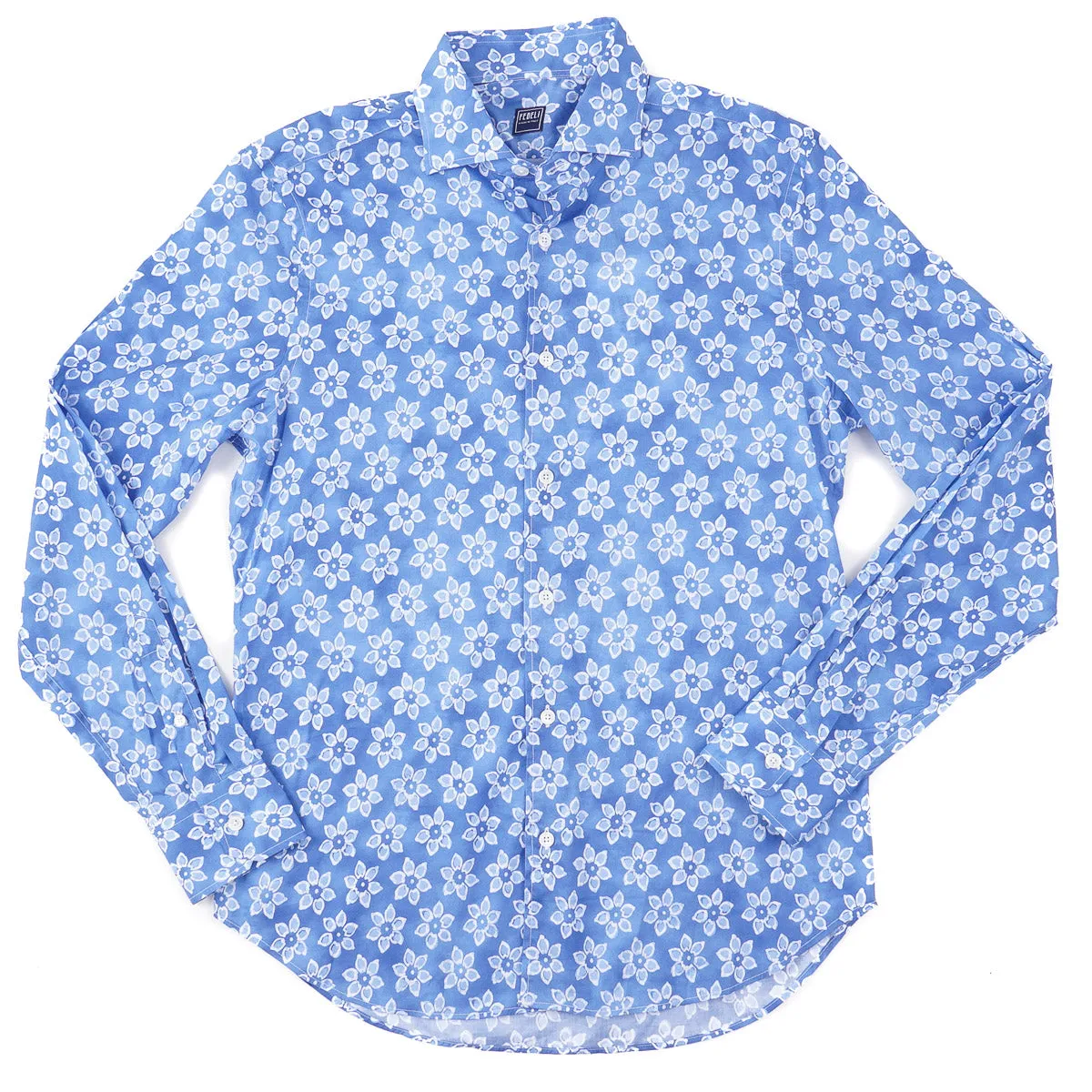 Fedeli Lightweight Printed Cotton Shirt