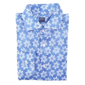 Fedeli Lightweight Printed Cotton Shirt