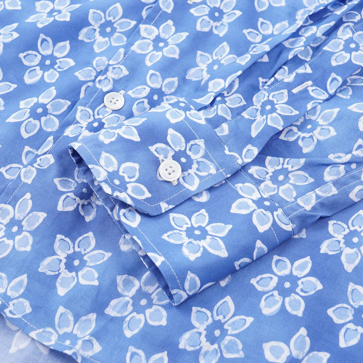 Fedeli Lightweight Printed Cotton Shirt