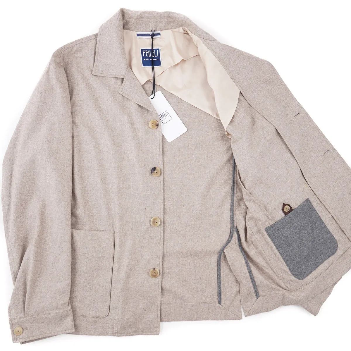 Fedeli Wool-Silk-Cashmere Jacket