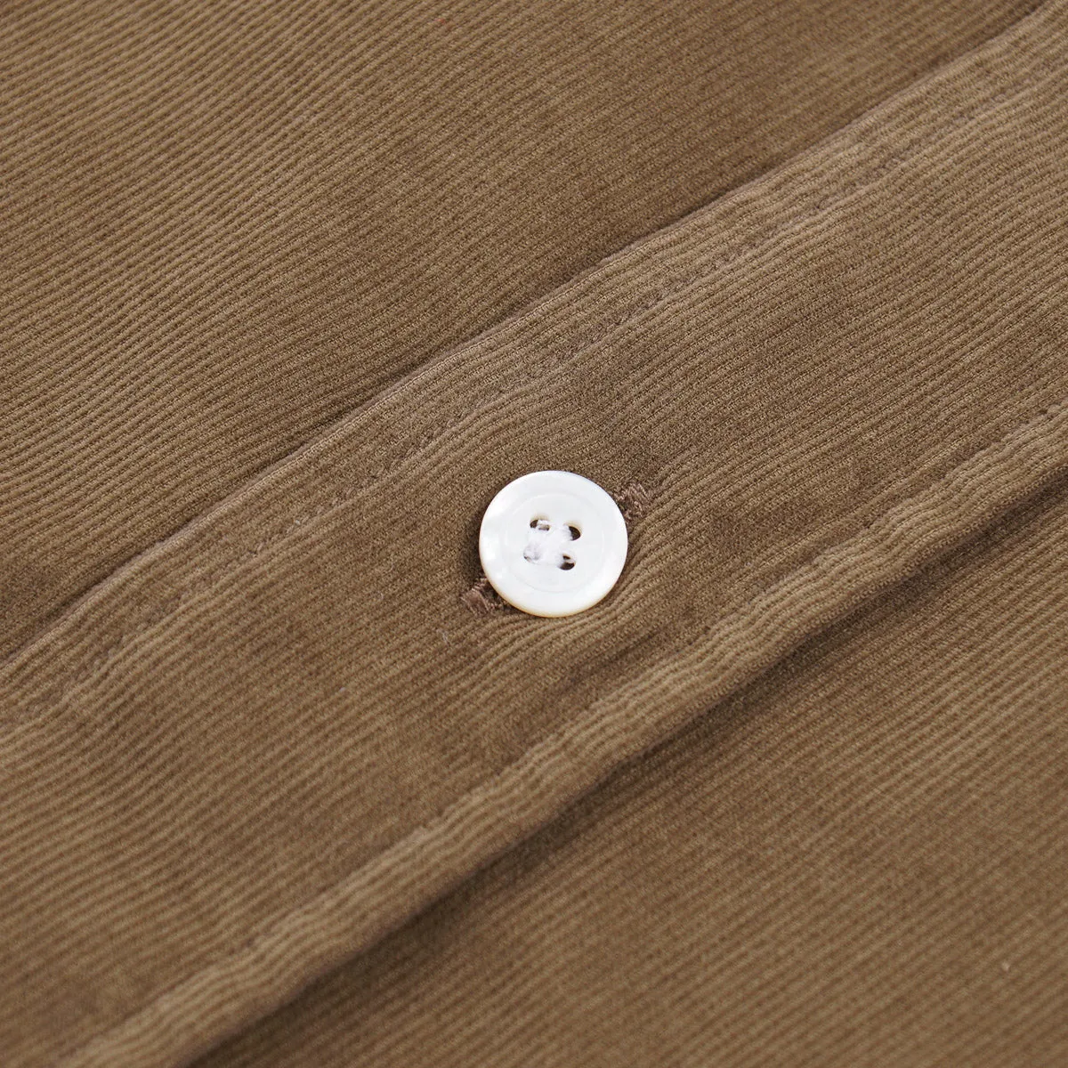Finamore Corduroy Cotton Dress Shirt