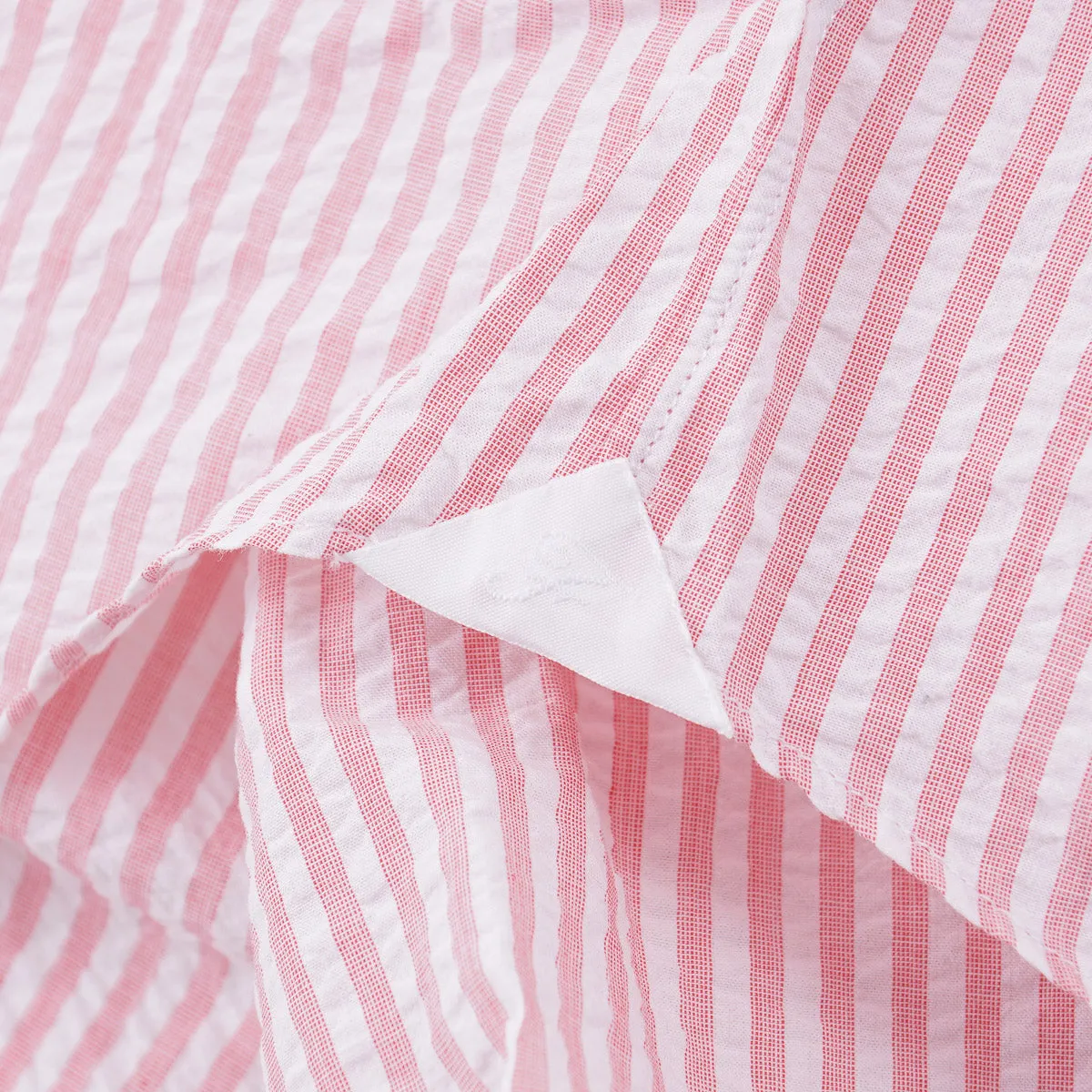 Finamore Lightweight Seersucker Dress Shirt