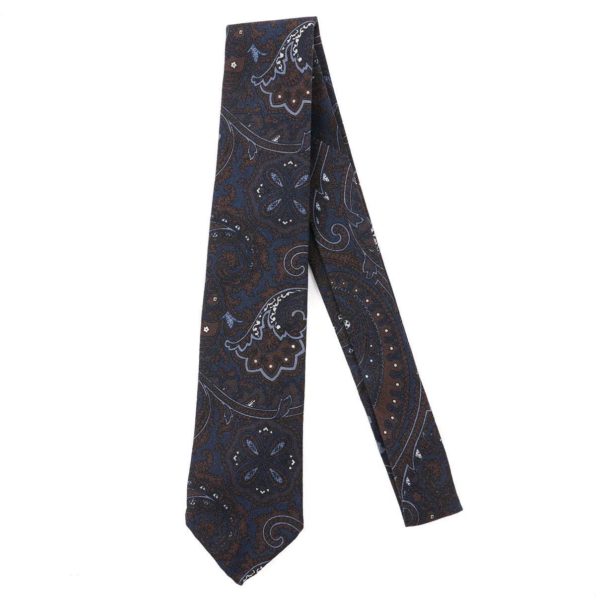 Finamore Unlined Lightweight Wool Tie