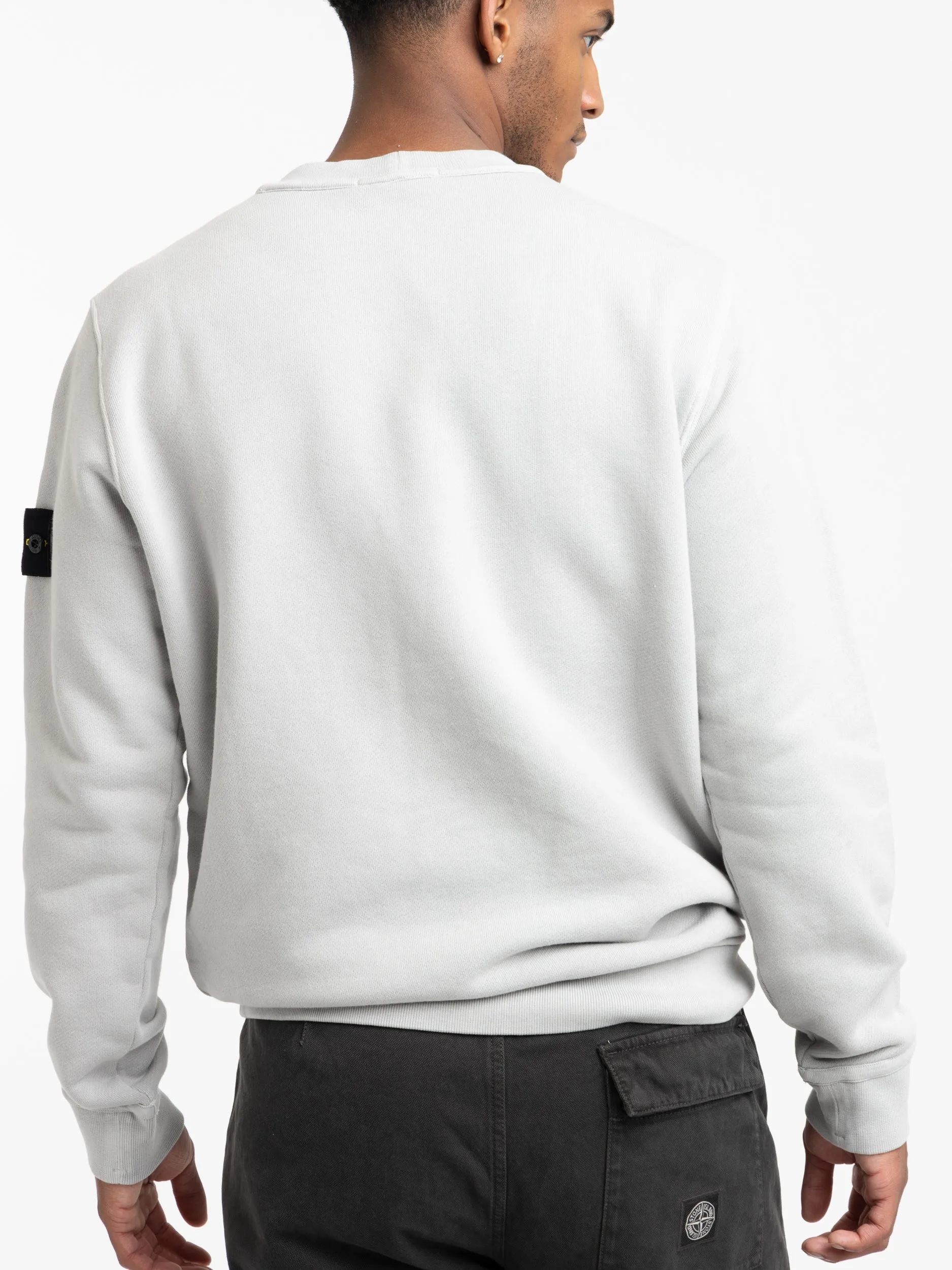 Grey Heavy Cotton Jersey Sweatshirt