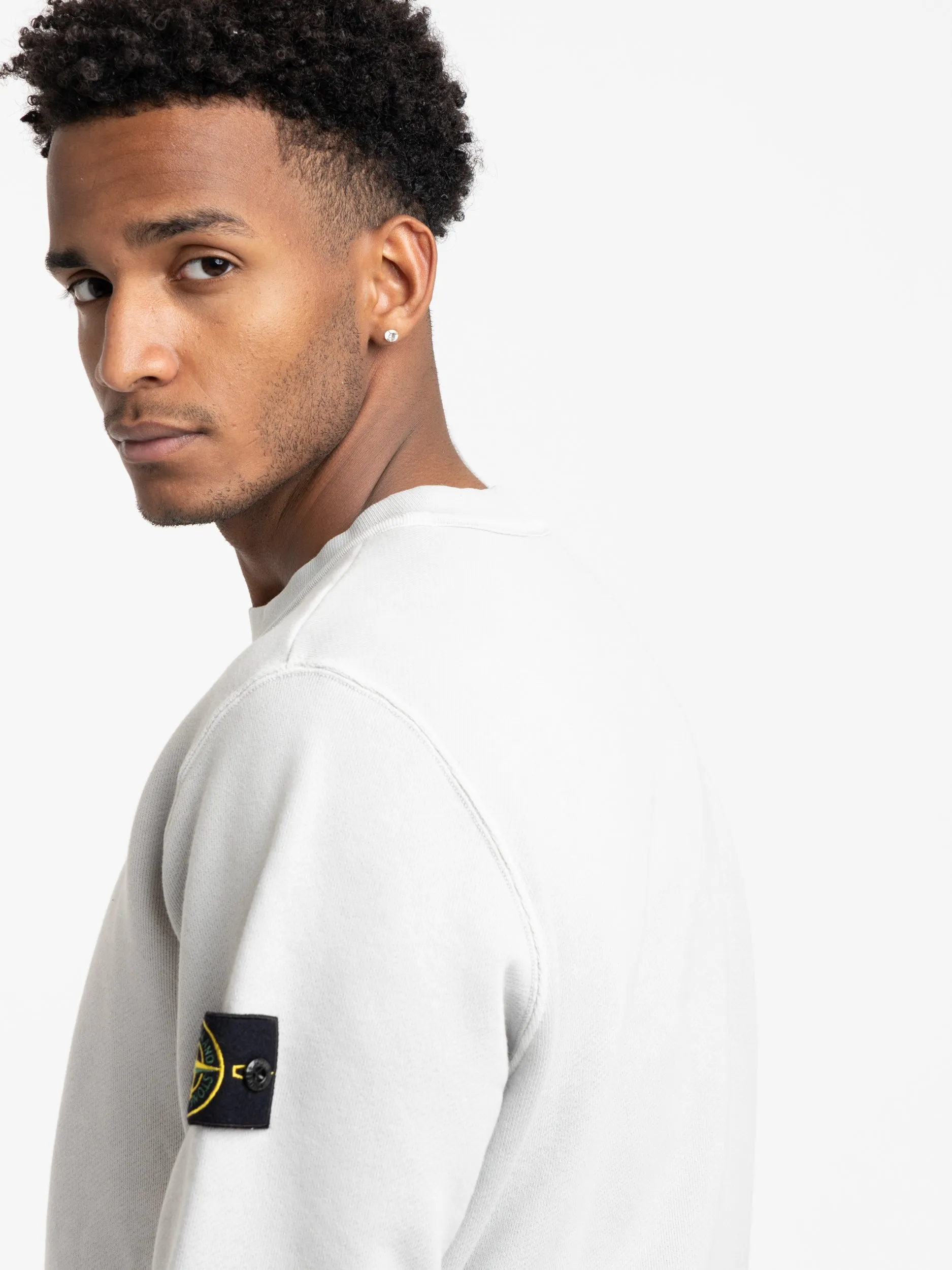 Grey Heavy Cotton Jersey Sweatshirt