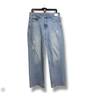 High rise Jeans Wide Leg By Old Navy In Blue Denim. Size: 12