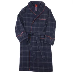 Isaia Flannel Cashmere Belted Robe