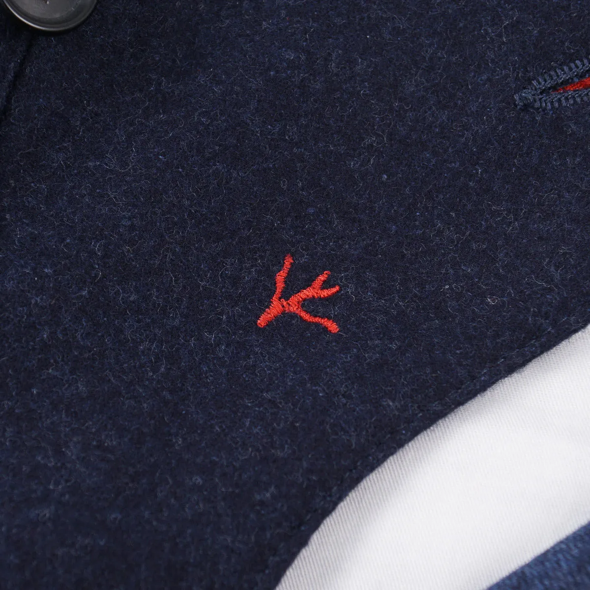 Isaia Flannel Wool Military Pants