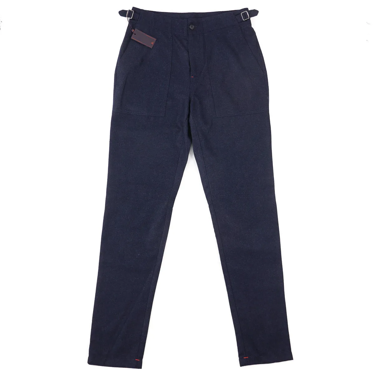 Isaia Flannel Wool Military Pants