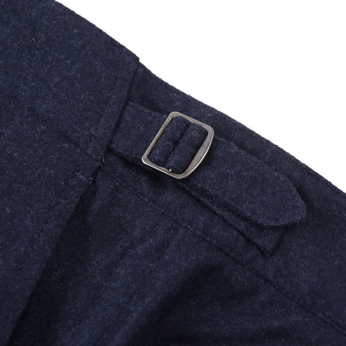 Isaia Flannel Wool Military Pants