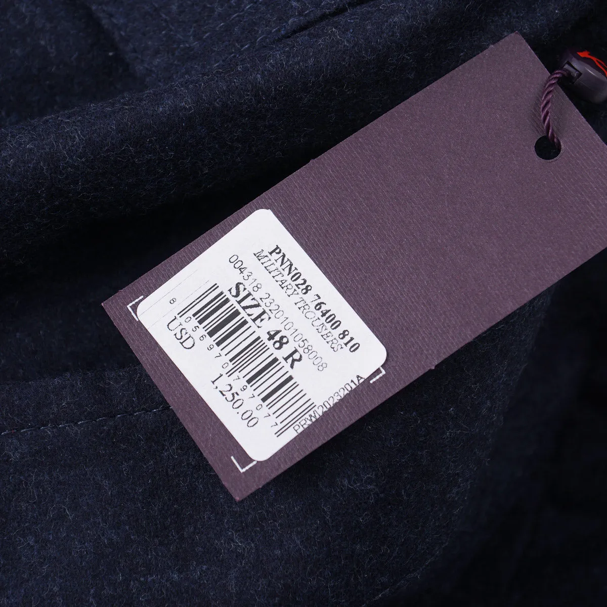 Isaia Flannel Wool Military Pants