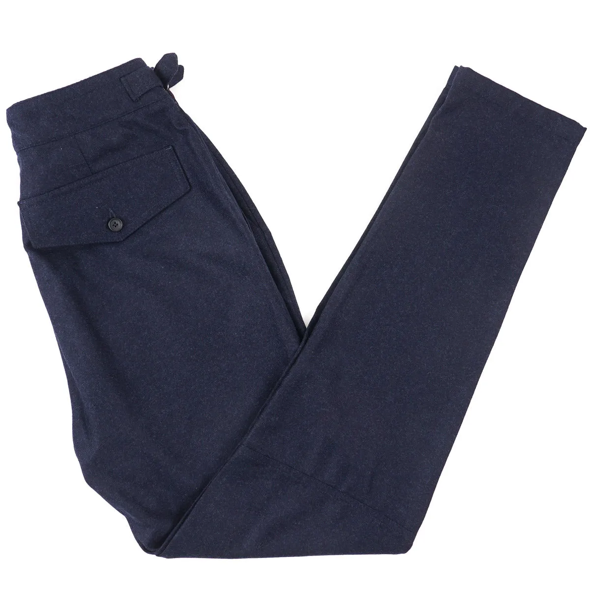 Isaia Flannel Wool Military Pants