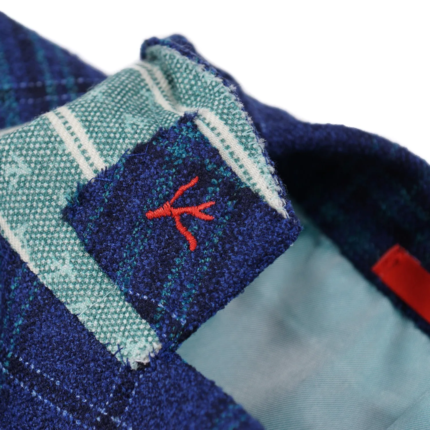 Isaia Layered Check Wool and Silk Sport Coat