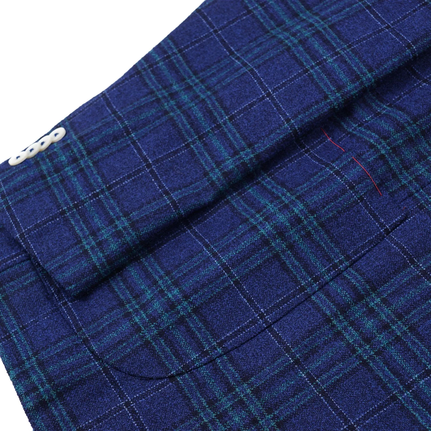 Isaia Layered Check Wool and Silk Sport Coat