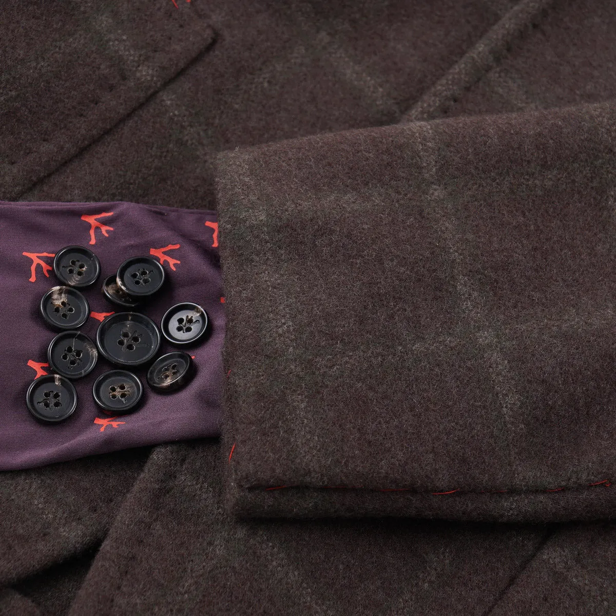 Isaia Plush Flannel Wool Sport Coat
