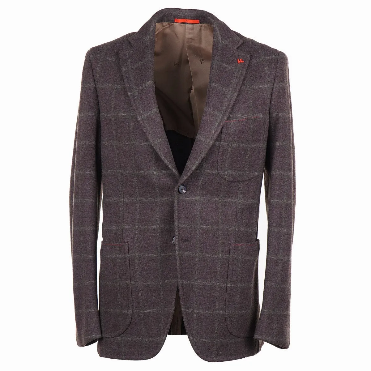 Isaia Plush Flannel Wool Sport Coat