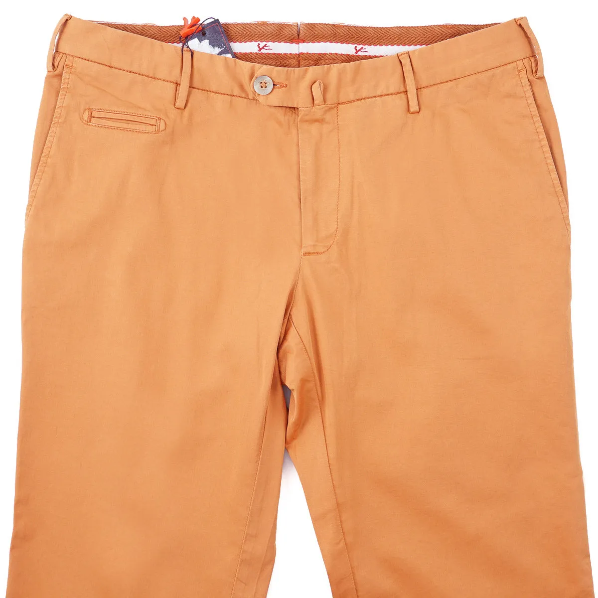 Isaia Slim-Fit Lightweight Cotton Chinos
