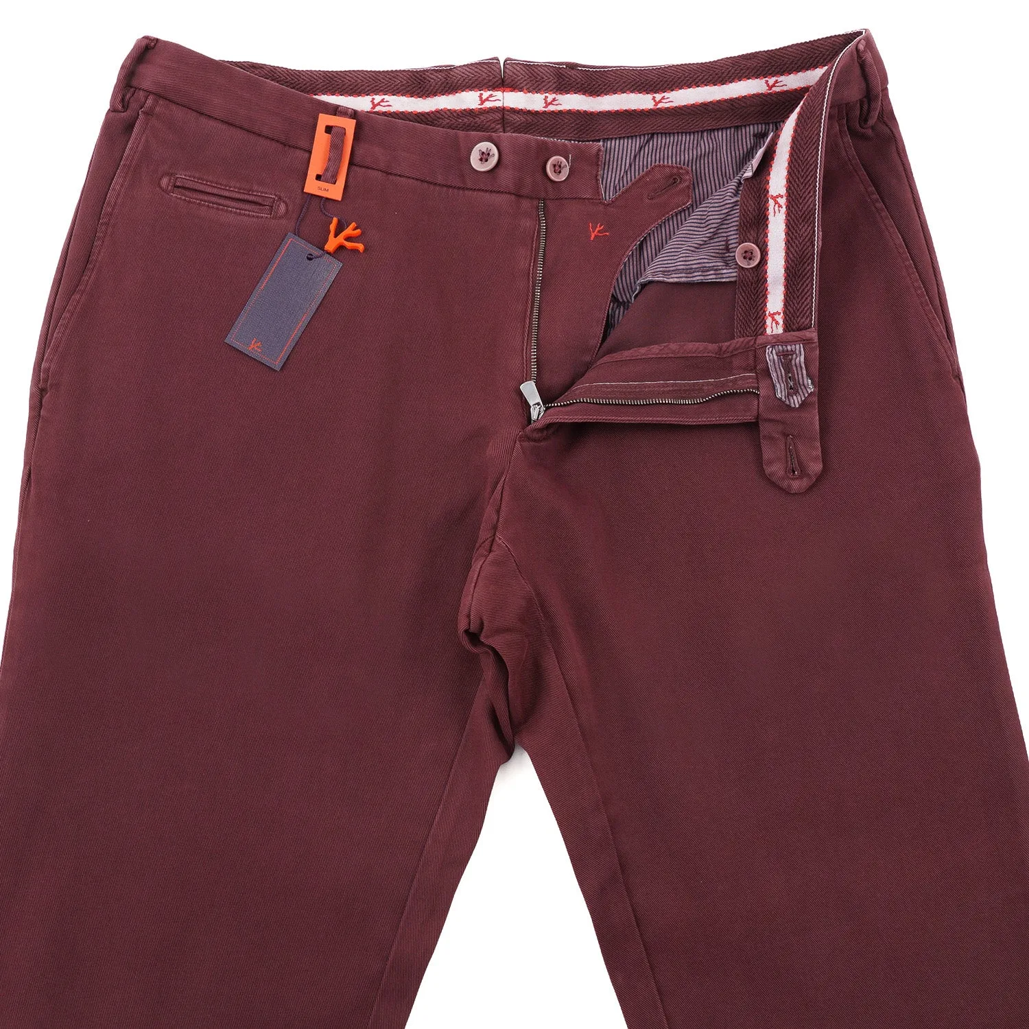 Isaia Slim-Fit Stretch Cotton Chinos