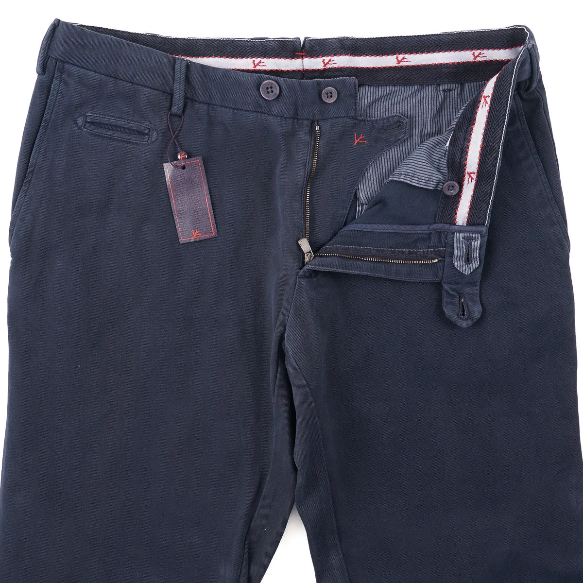 Isaia Slim-Fit Stretch Cotton Chinos