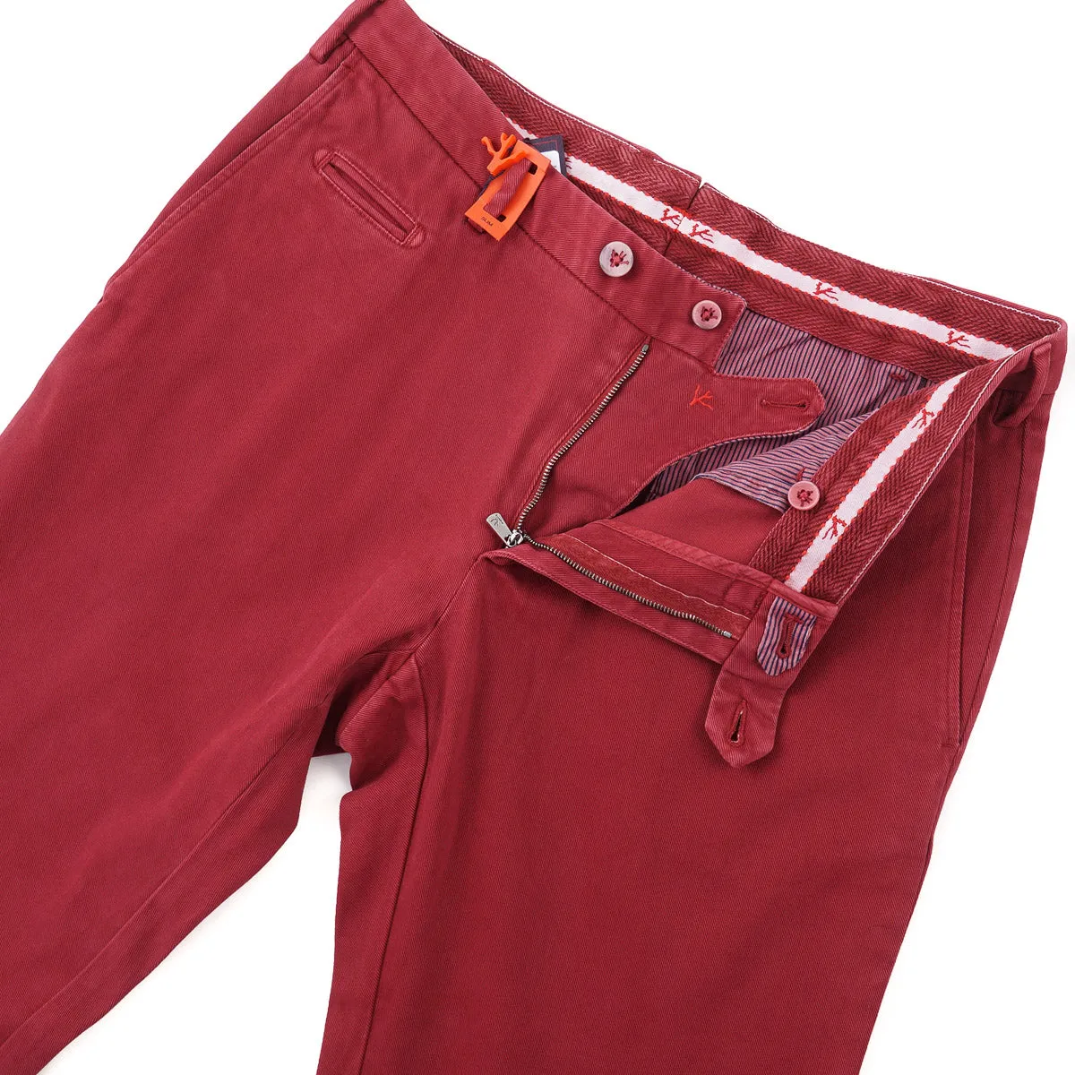 Isaia Slim-Fit Stretch Cotton Chinos