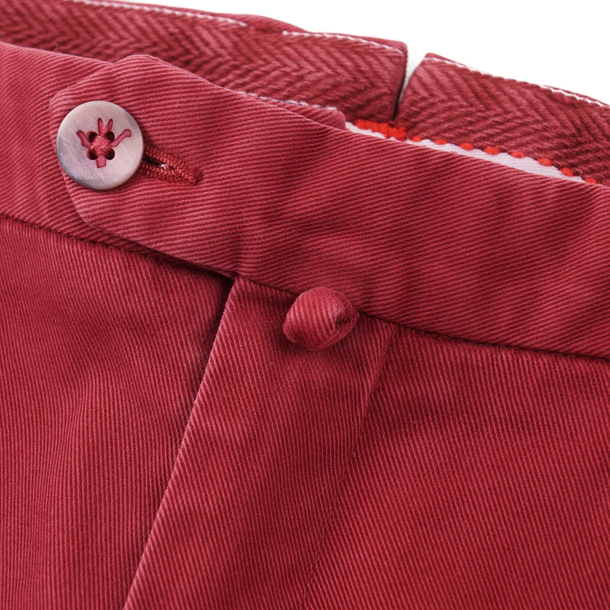 Isaia Slim-Fit Stretch Cotton Chinos