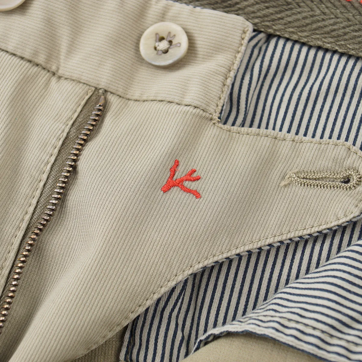 Isaia Slim-Fit Woven Cotton Chinos