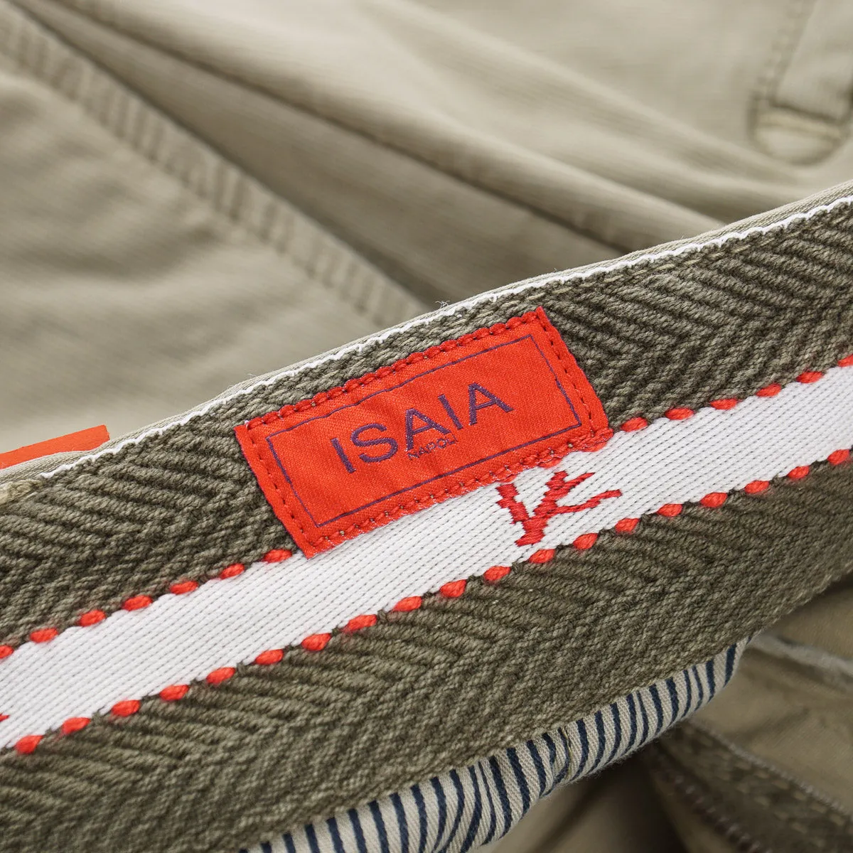 Isaia Slim-Fit Woven Cotton Chinos