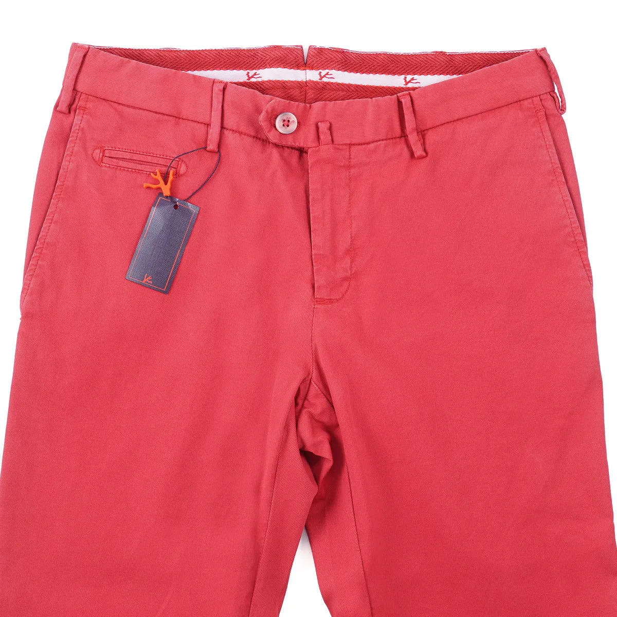 Isaia Slim-Fit Woven Cotton Chinos