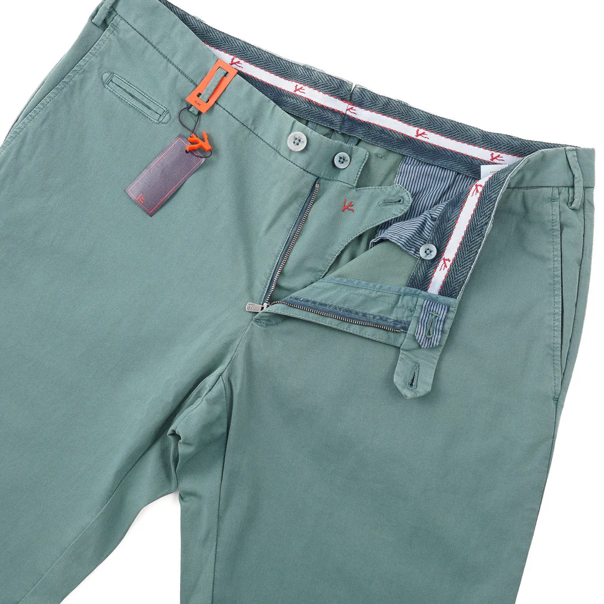 Isaia Slim-Fit Woven Cotton Chinos