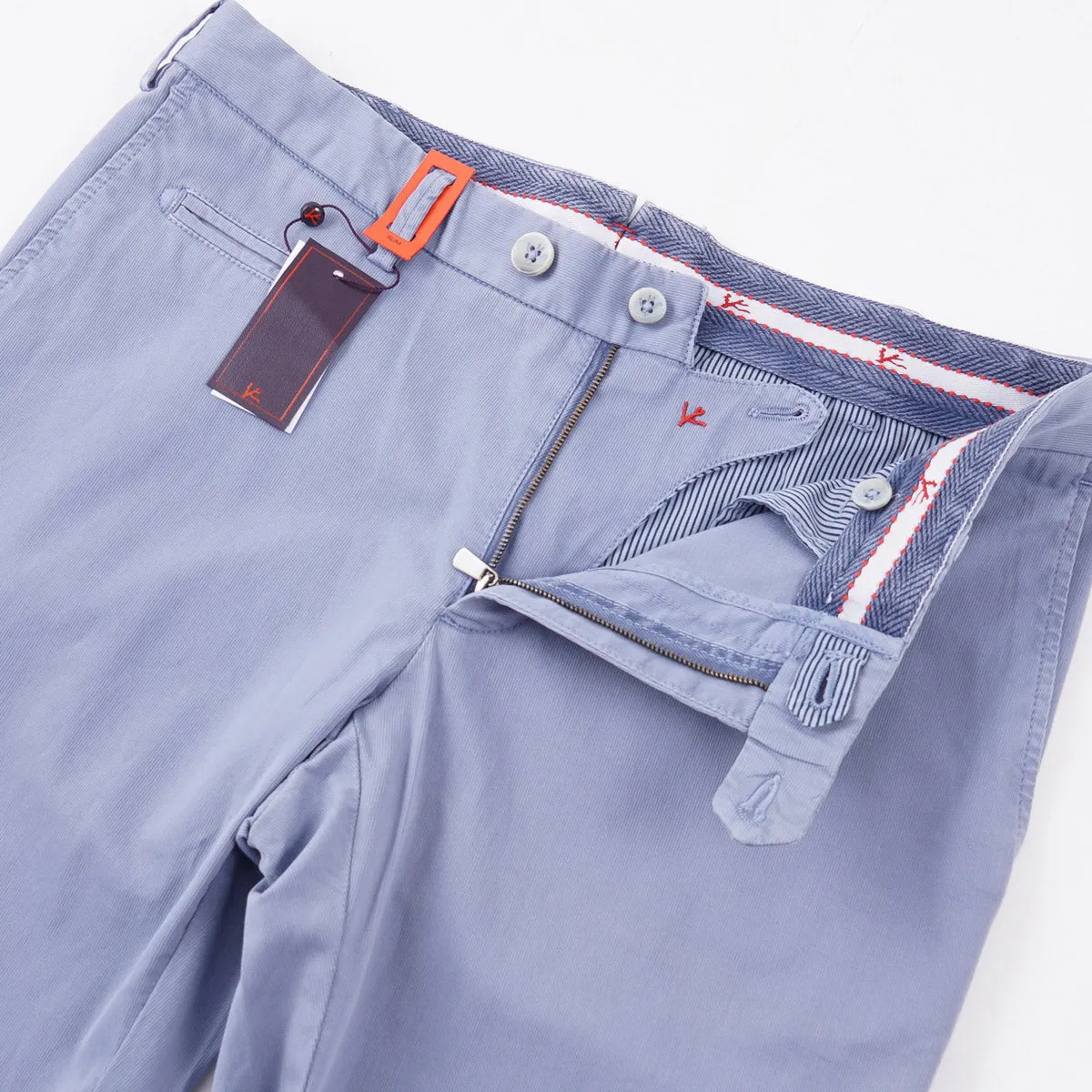 Isaia Slim-Fit Woven Cotton Chinos