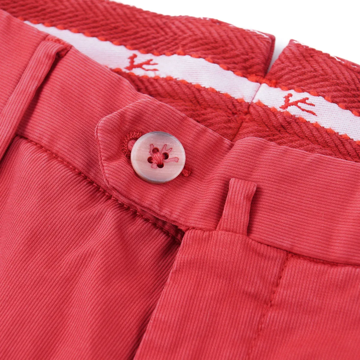 Isaia Slim-Fit Woven Cotton Chinos