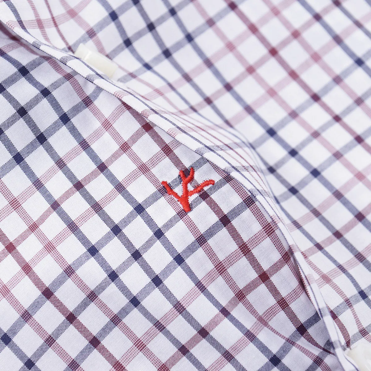 Isaia Tailored-Fit 'Mix' Cotton Shirt