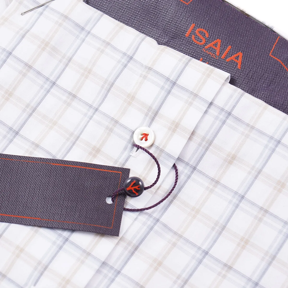 Isaia Tailored-Fit 'Mix' Cotton Shirt