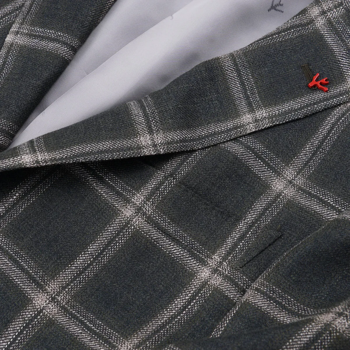 Isaia Woven Silk-Linen-Wool Sport Coat