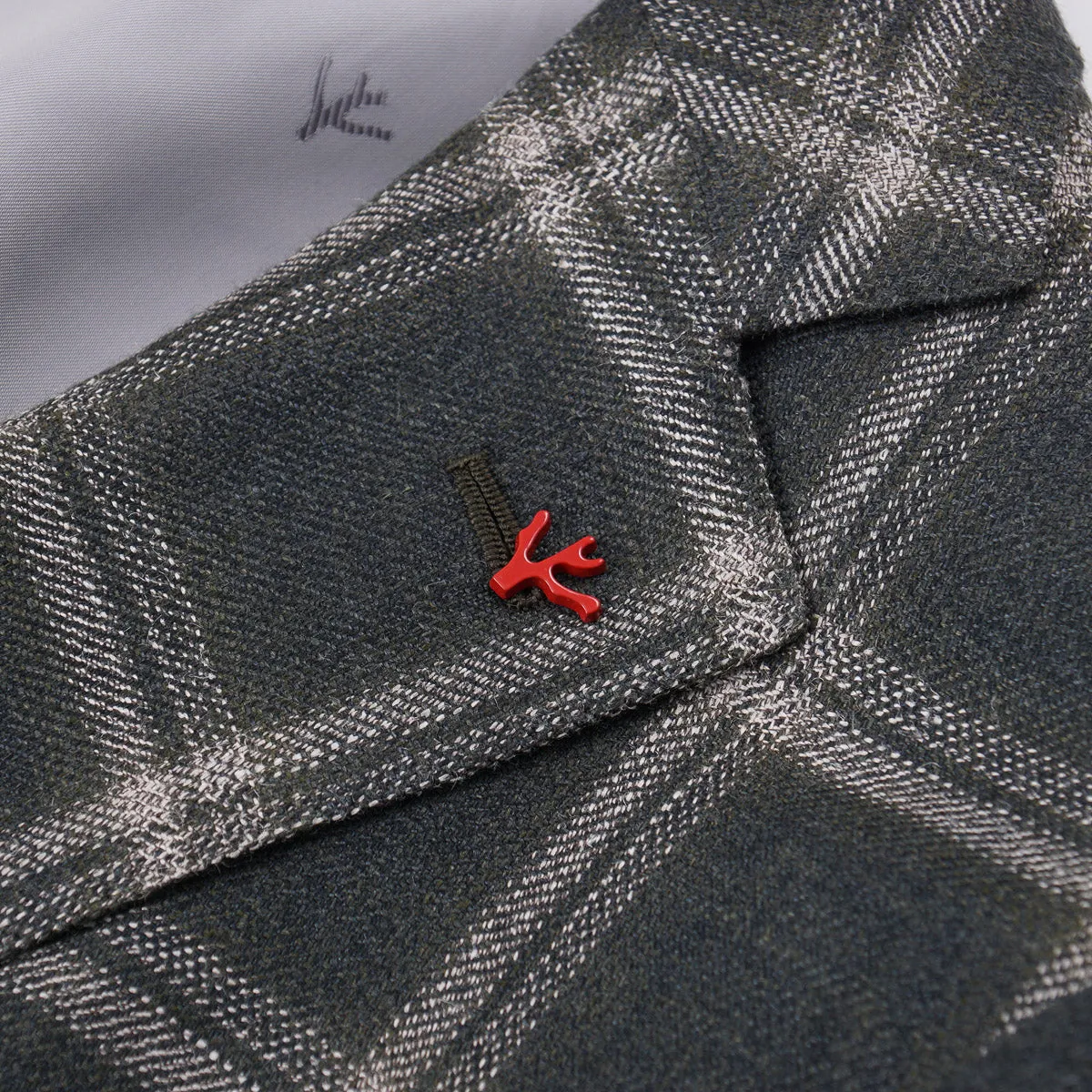 Isaia Woven Silk-Linen-Wool Sport Coat