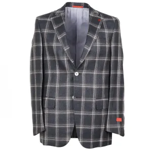Isaia Woven Silk-Linen-Wool Sport Coat