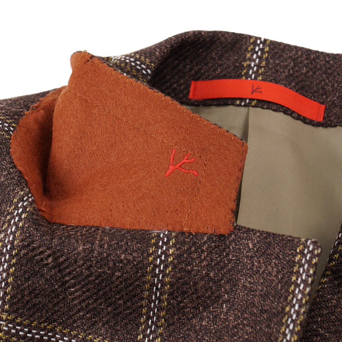 Isaia Woven Wool-Silk-Linen Sport Coat