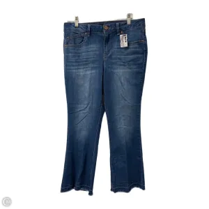 Jeans Boot Cut By 1822 Denim In Blue Denim. Size: 10