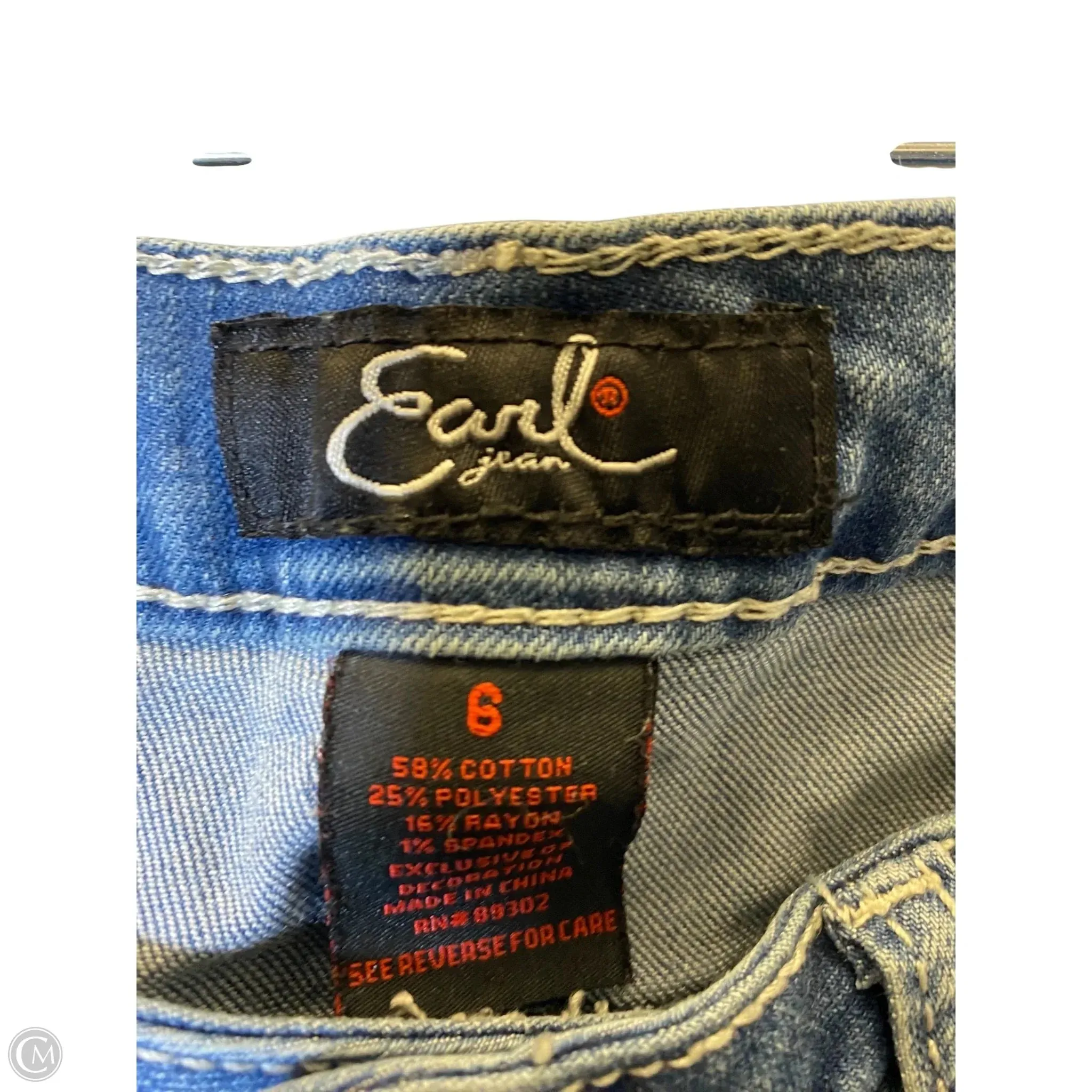 Jeans Boot Cut By Earl Jean In Blue. Size: 6