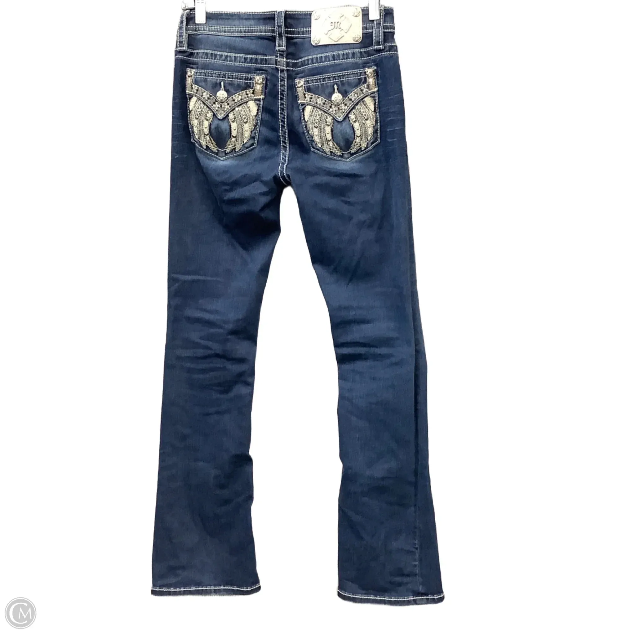 Jeans Boot Cut By Miss Me In Blue Denim. Size: 4