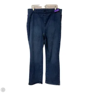 Jeans Boot Cut By Not Your Daughters Jeans In Blue Denim. Size: 16