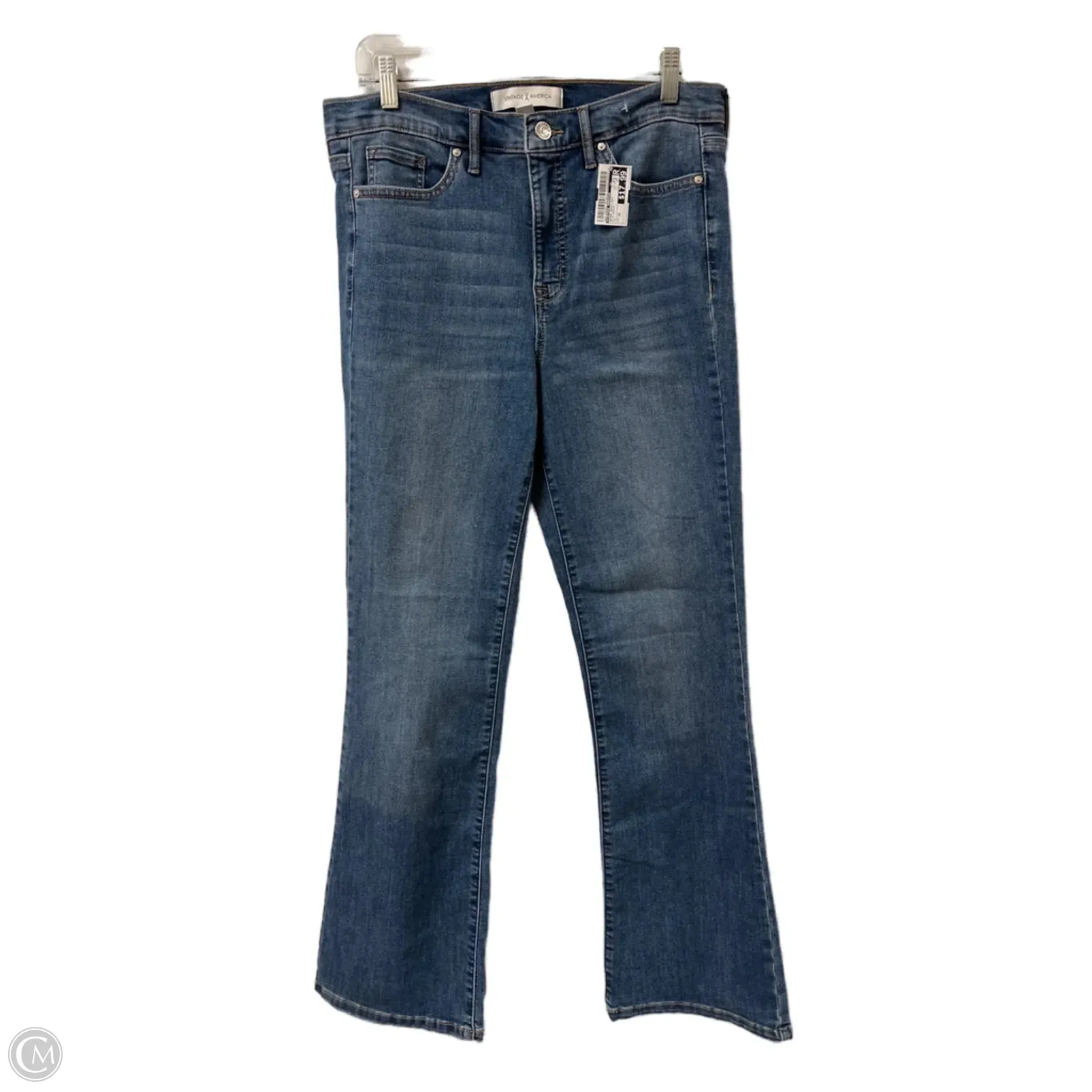 Jeans Boot Cut By Vintage America In Blue Denim. Size: 10