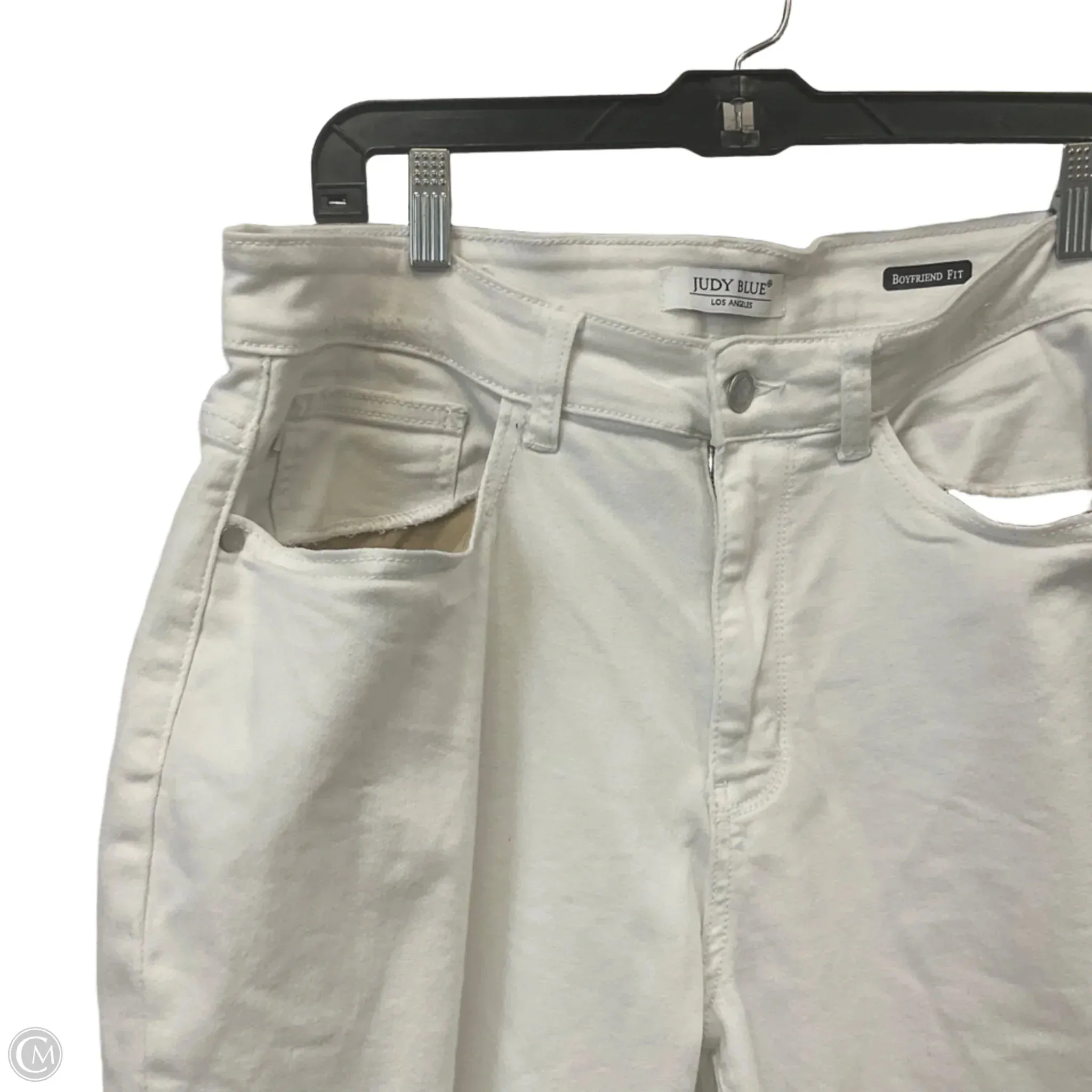 Jeans Boyfriend By Judy Blue In White Denim. Size: 18