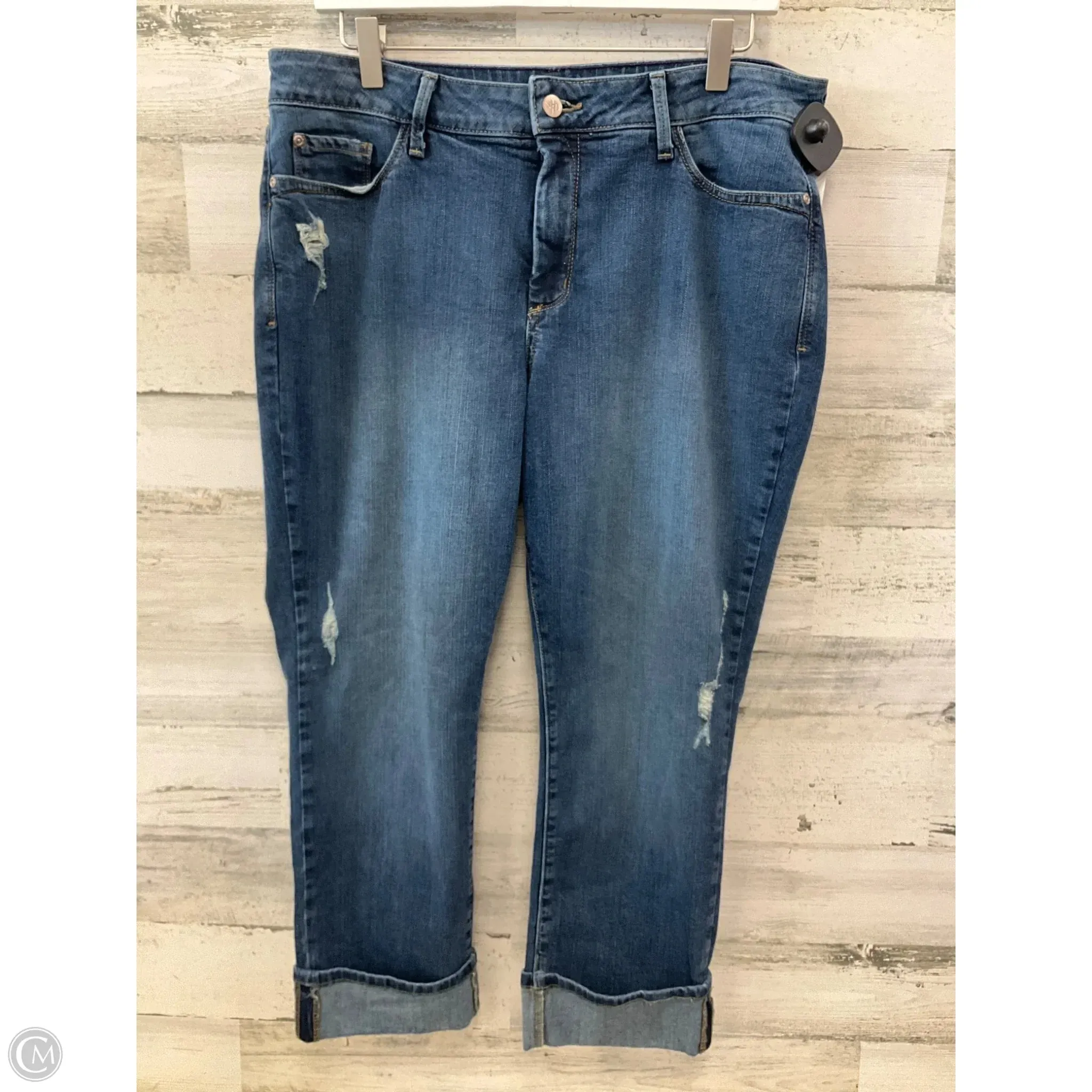 Jeans Boyfriend By Not Your Daughters Jeans In Blue Denim. Size: 16