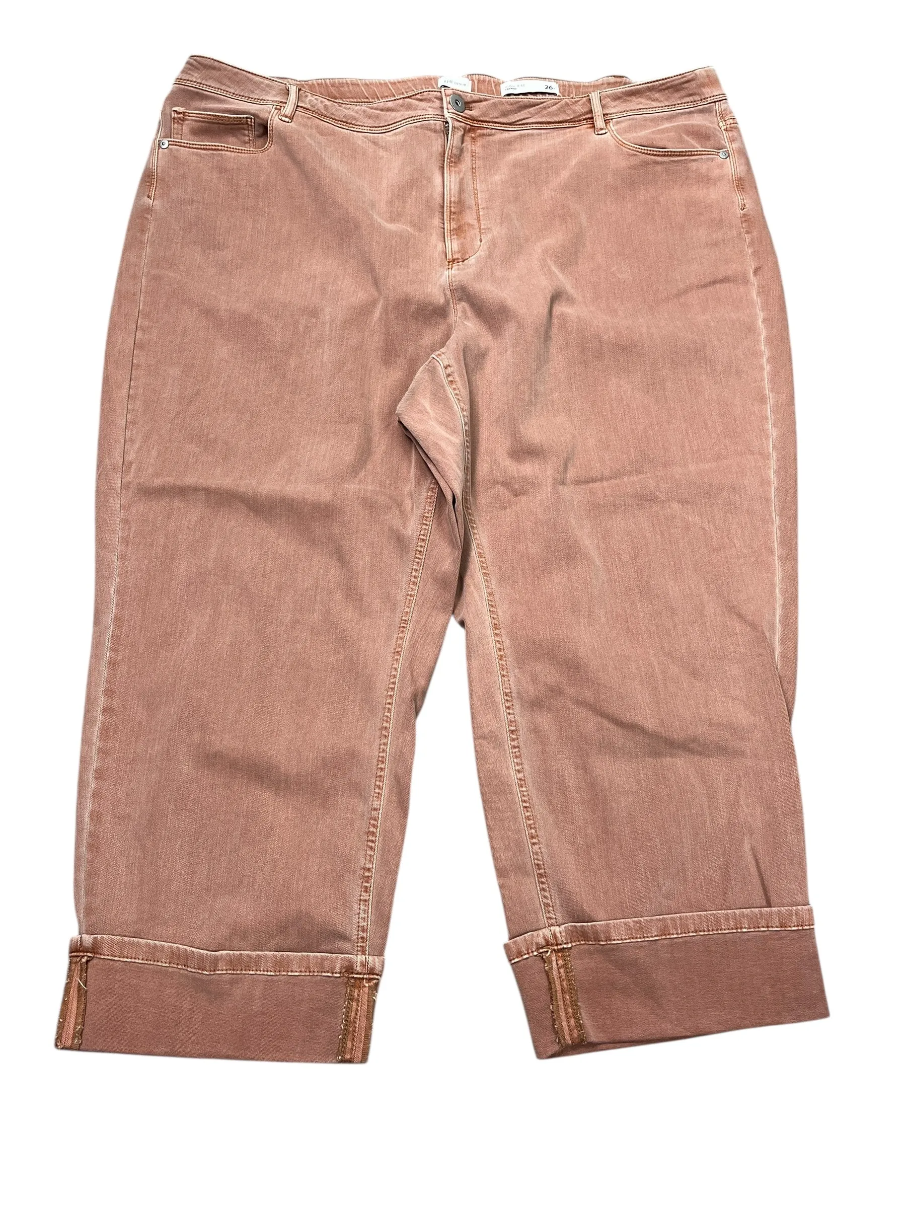 Jeans Cropped By J. Jill In Orange. Size:26