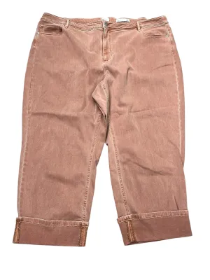 Jeans Cropped By J. Jill In Orange. Size:26
