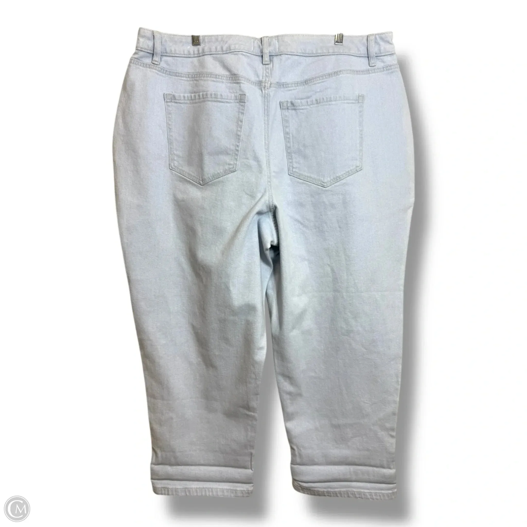 Jeans Cropped By Lane Bryant In Blue Denim. Size: 20
