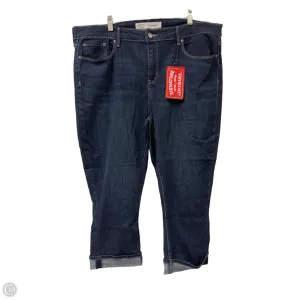 Jeans Cropped By Levis In Blue Denim. Size: 20