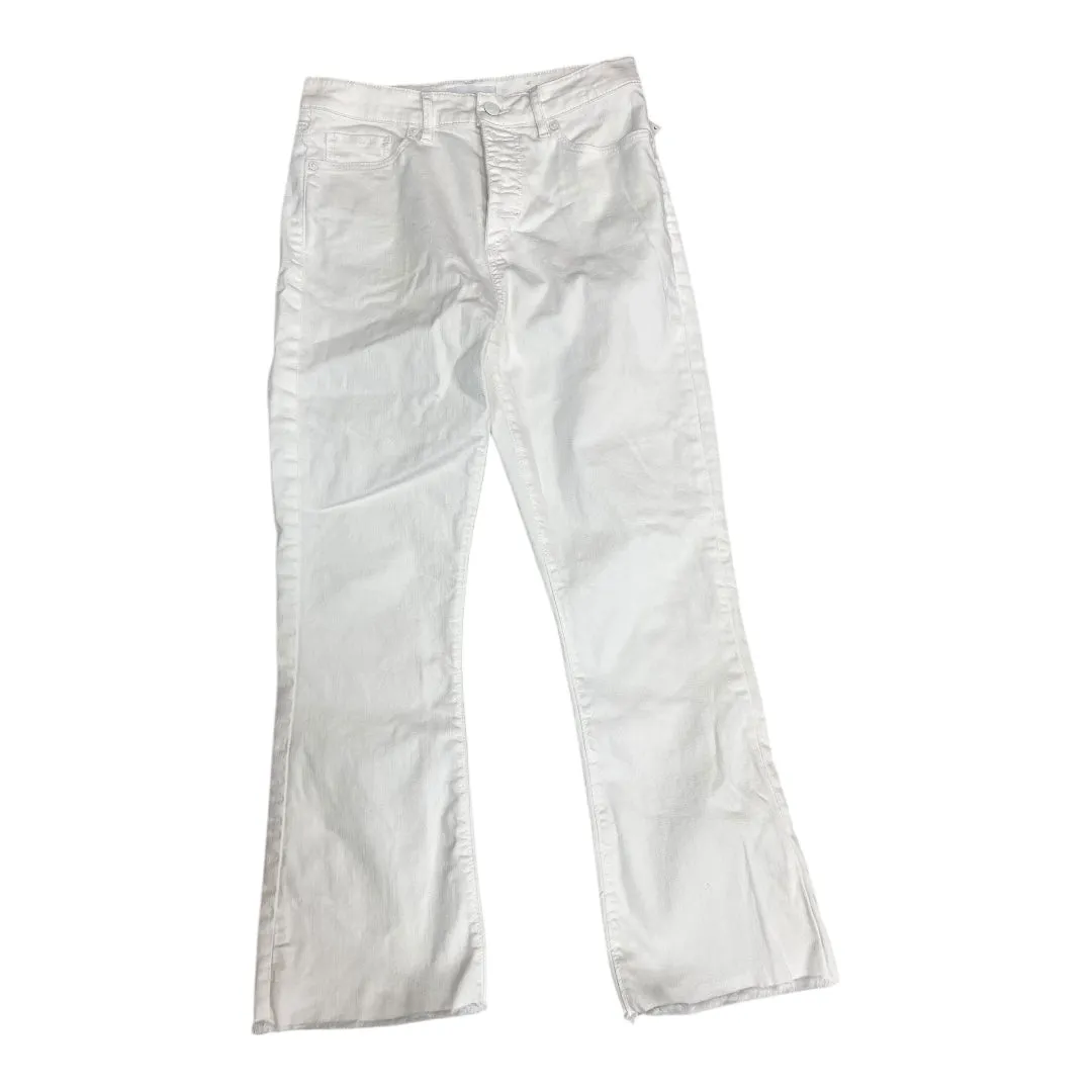 Jeans Cropped By Loft In White. Size:4