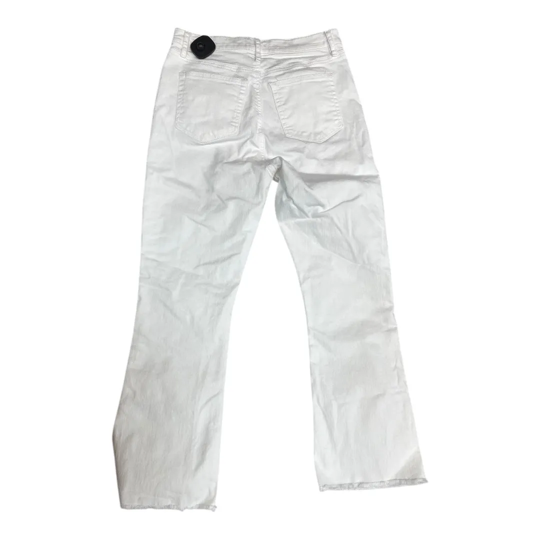 Jeans Cropped By Loft In White. Size:4